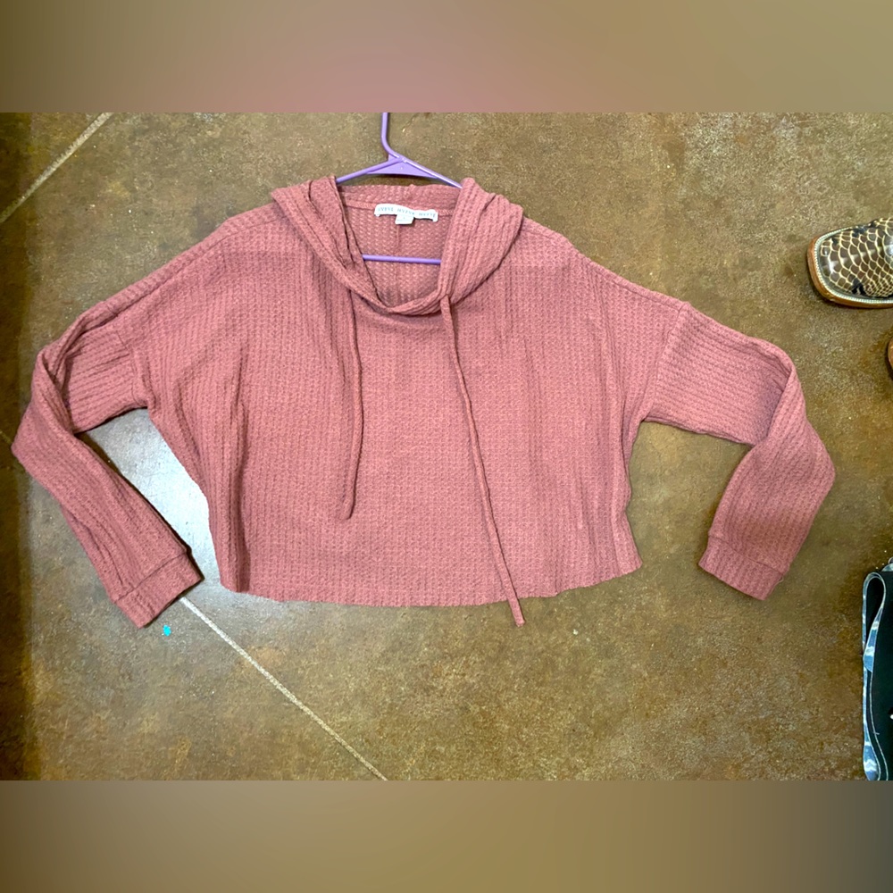 Pink crop top sweater